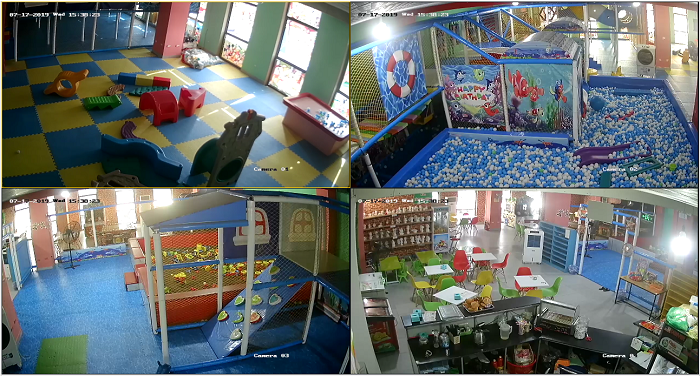 Camera quan sát khu vui chơi, giải trí