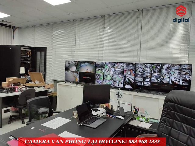 Camera hiển thị toàn bộ hoạt động của từng khối văn phòng 
