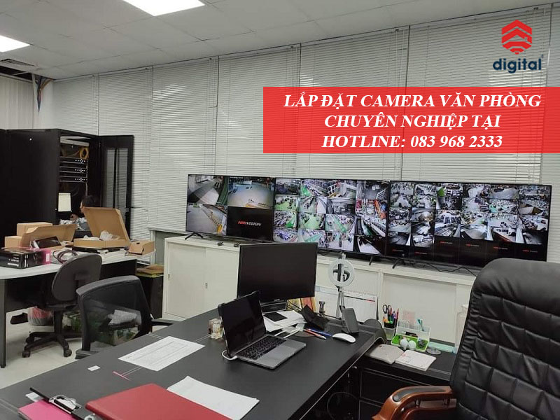 Hệ thống camera văn phòng có dây được lắp đặt bởi DIGITAL