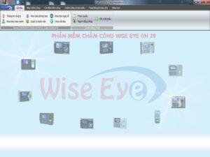 Giao diện hiển thị ban đầu của phần mềm chấm công Wise Eye On 39