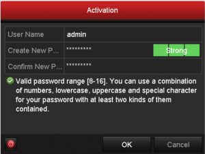 Tạo một mật khẩu mạnh cho đầu ghi của bạn.