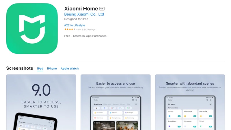 cài đặt Camera Xiaomi qua ứng dụng Mi Home