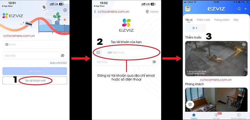 Cài đặt camera ezviz C6N