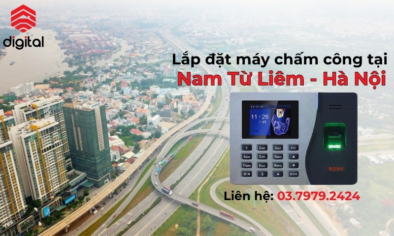 lắp đặt máy chấm công tại Nam Từ Liêm