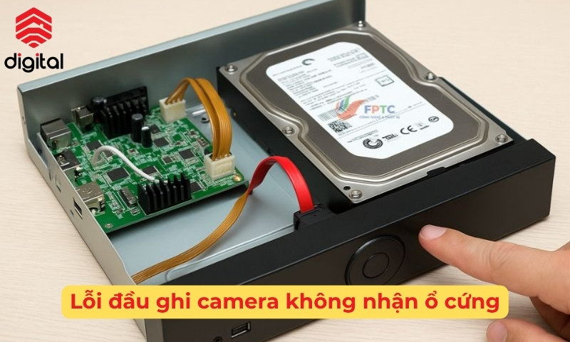 Lỗi đầu ghi camera không nhận ổ cứng