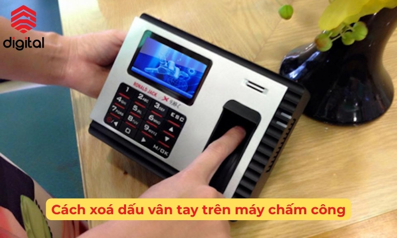 cách xóa vân tay trên máy chấm công